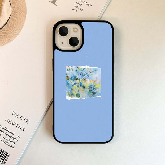 Torn Paper Painting Glass Case