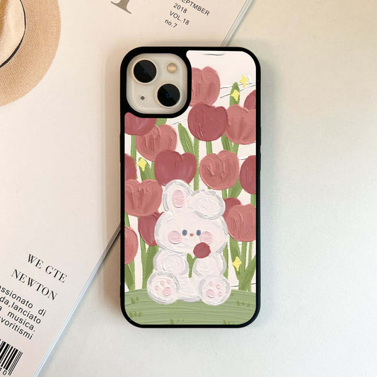 Tulip Garden Snuggle Glass Case