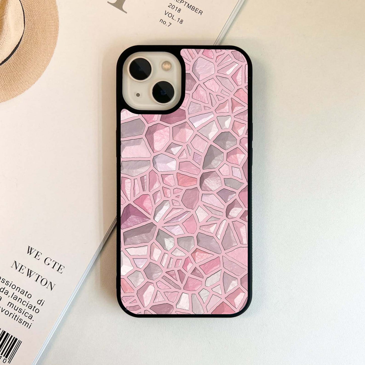 Blush Stone Glow Glass Case