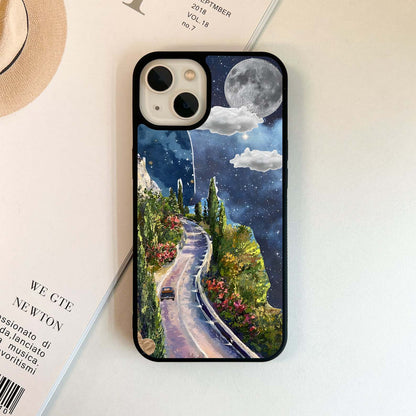 Moonlight Hill Road Glass Case