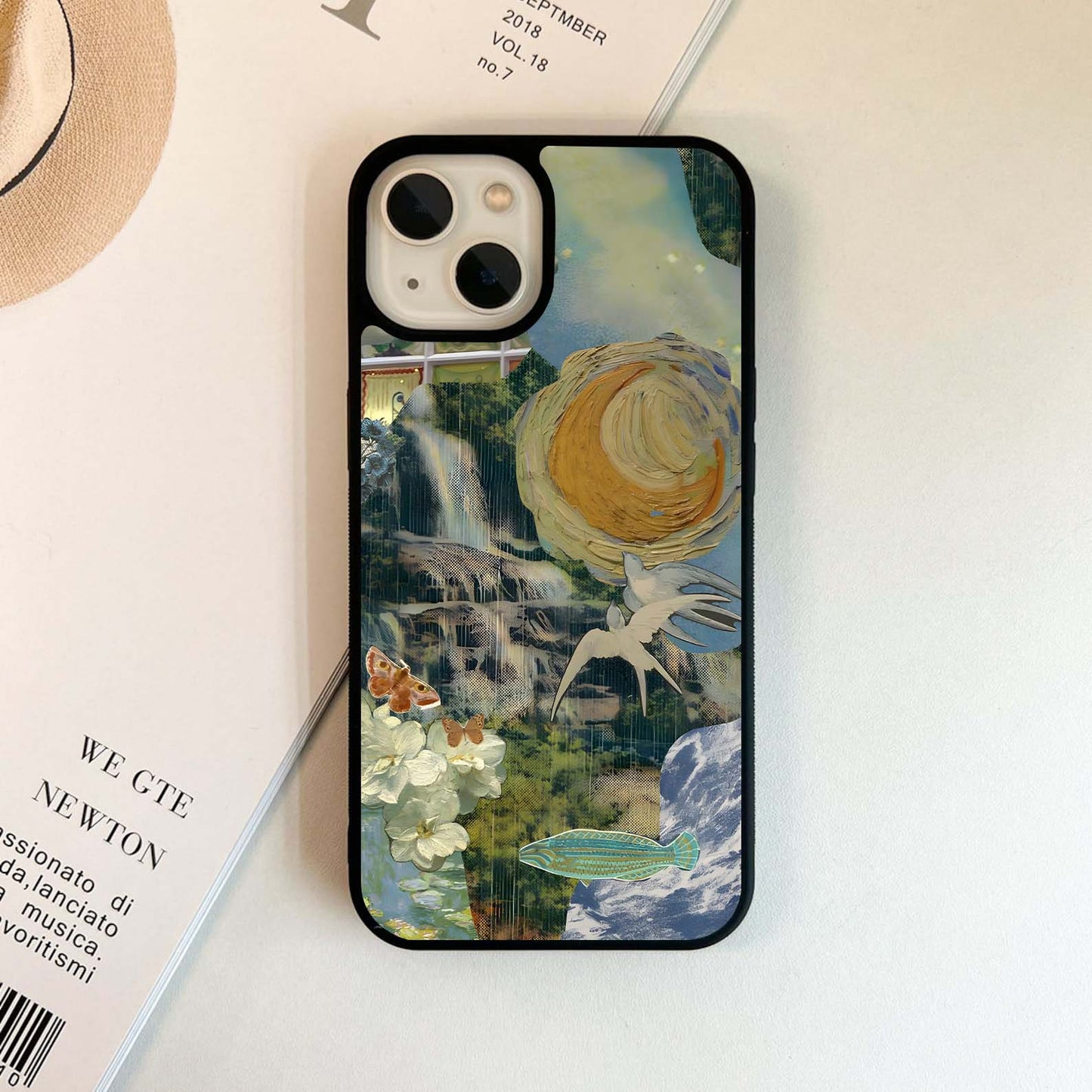 Blossom Drift Moon Glass Case