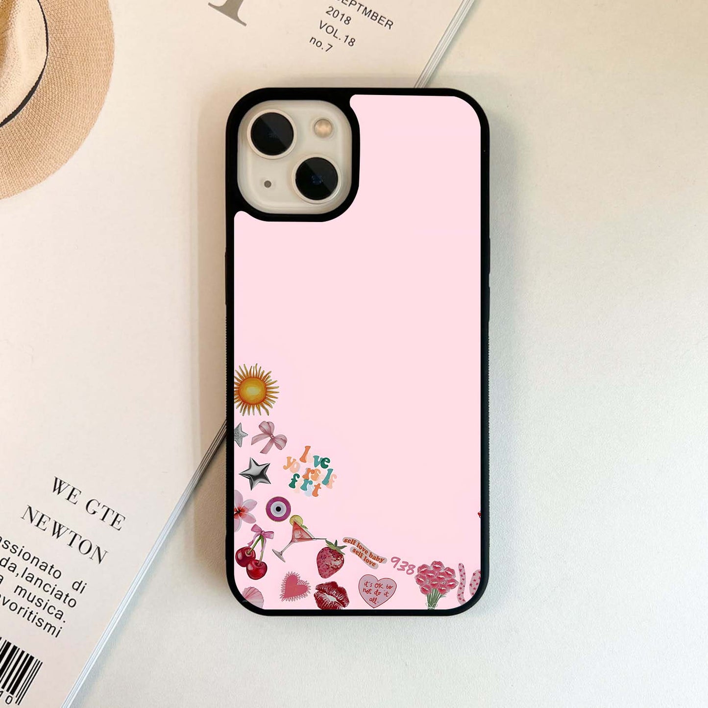 Soft Self-Love Collage Glass Case