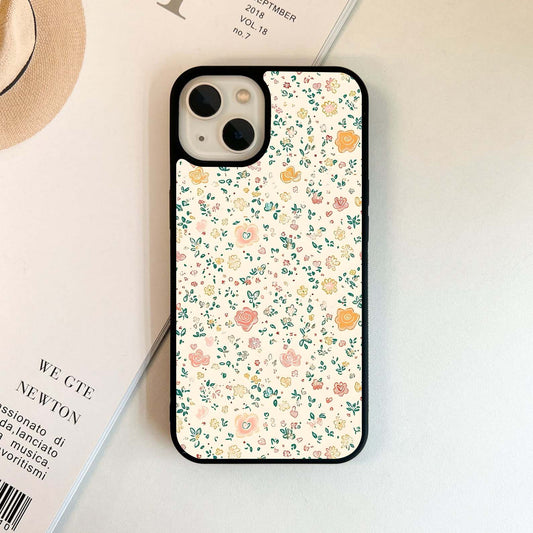 Whimsy Blossom Pattern Glass Case
