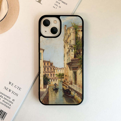Venice Canal Scene Glass Case