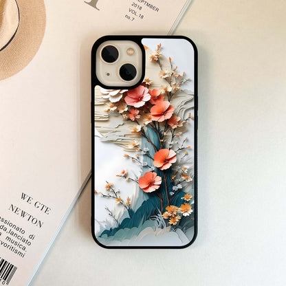 Paperic Hibiscus Scenery Glass Case