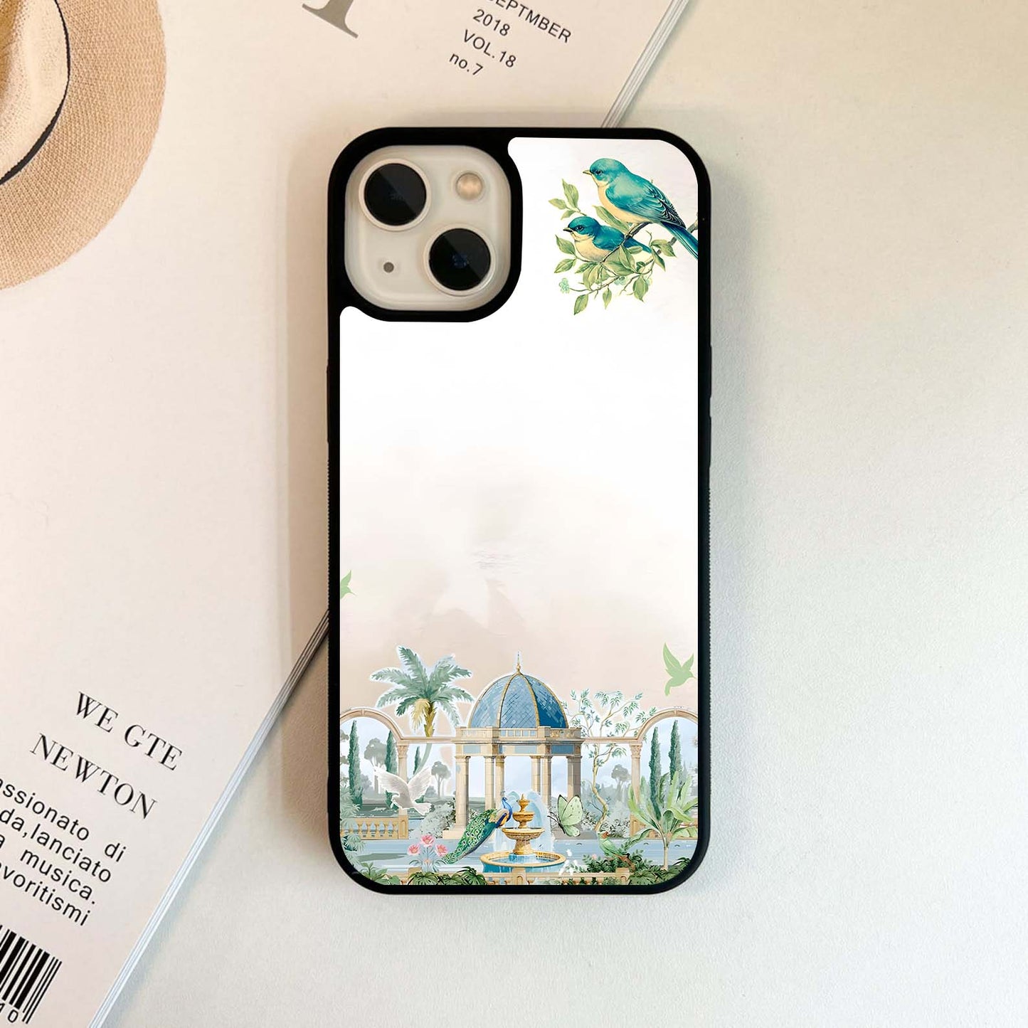 Peachy Sketch Muse Glass Case