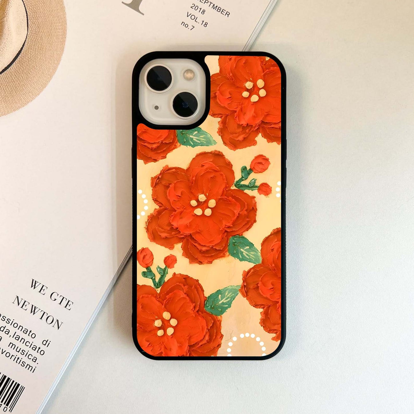 Midnight Flowers Rise Glass Case