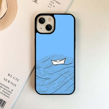 Sailing Sheep Sketch Glass Case