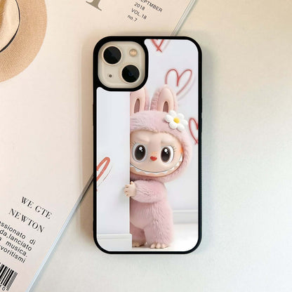 Pinky labubu Glass Case