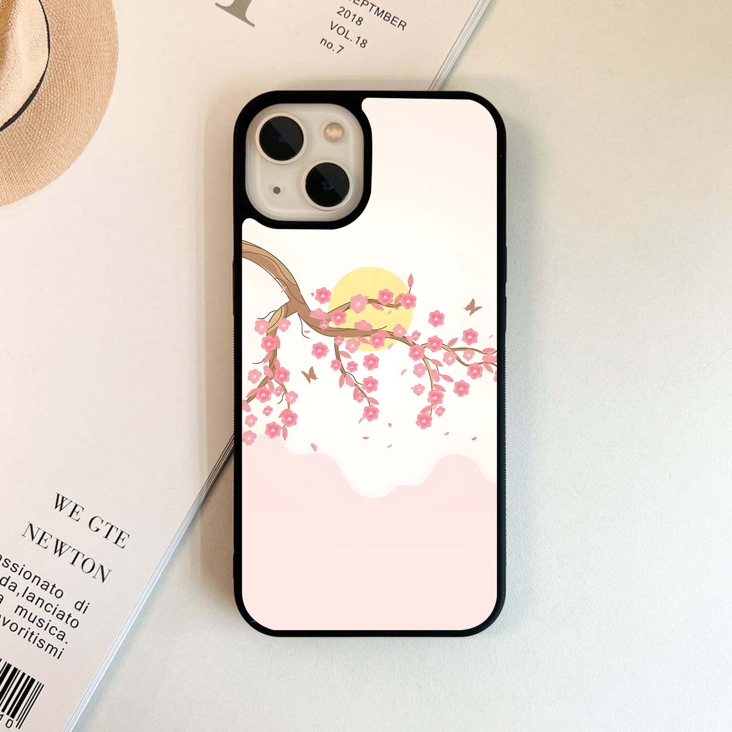 Blossom Breeze Sunset Glass Case