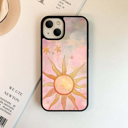 Pink Sky and Sun Glass Case