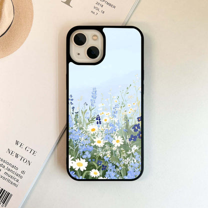 Misty Petal Flow Glass Case