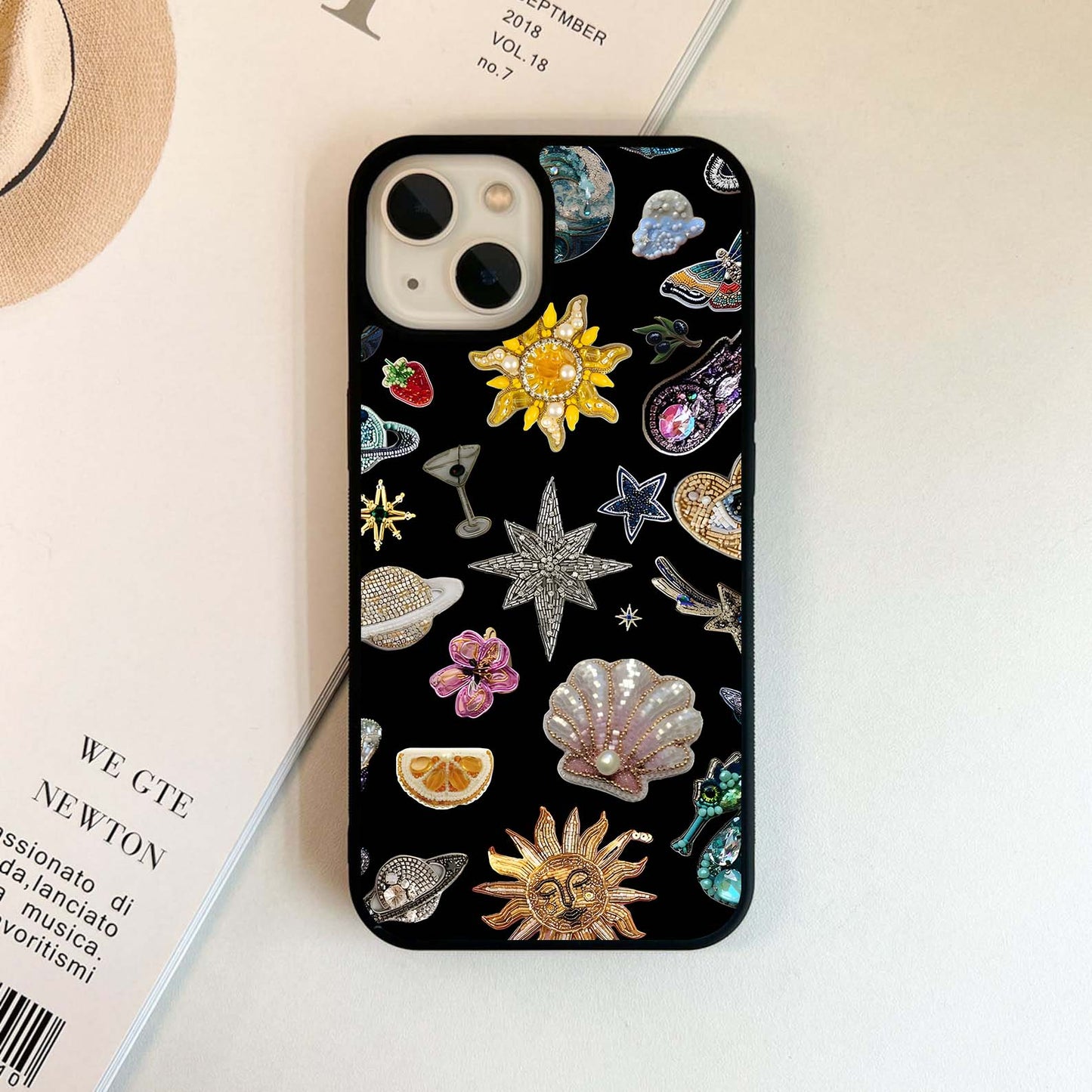 Planetary and Nature Charms Glass Case