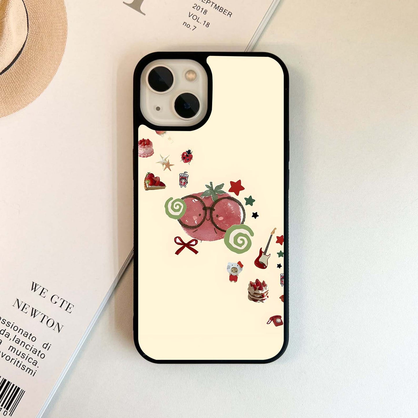 Strawberry Spark Fun Glass Case