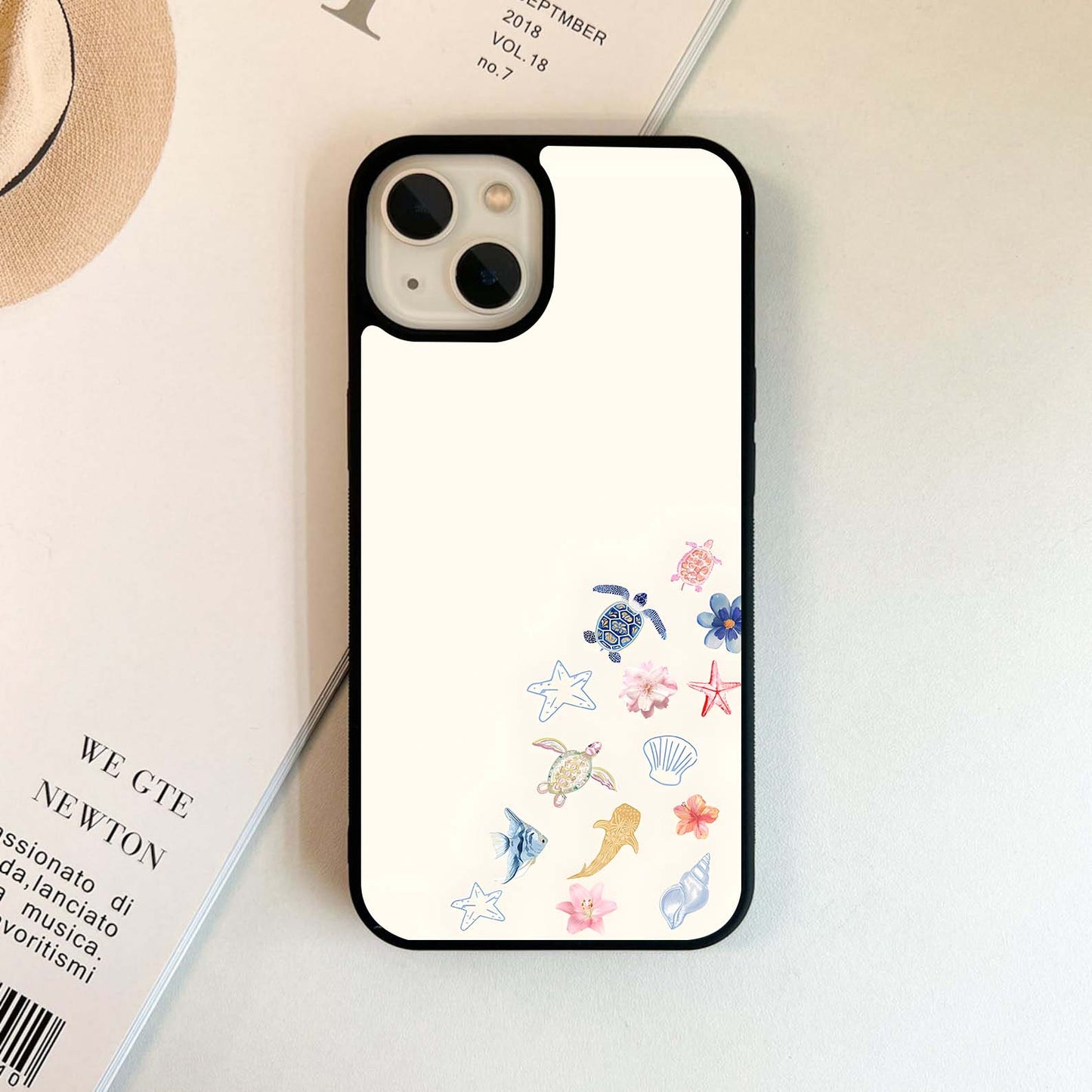 Tropical Ocean Treasures Glass Case