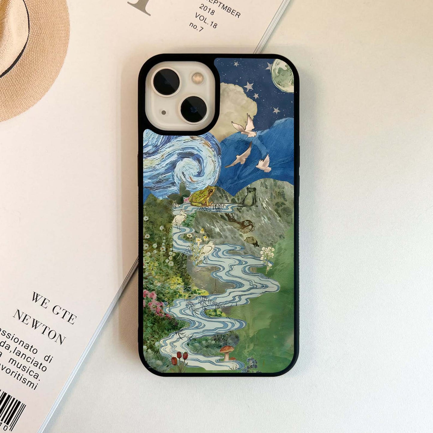 Pastel Petal Sky Glass Case