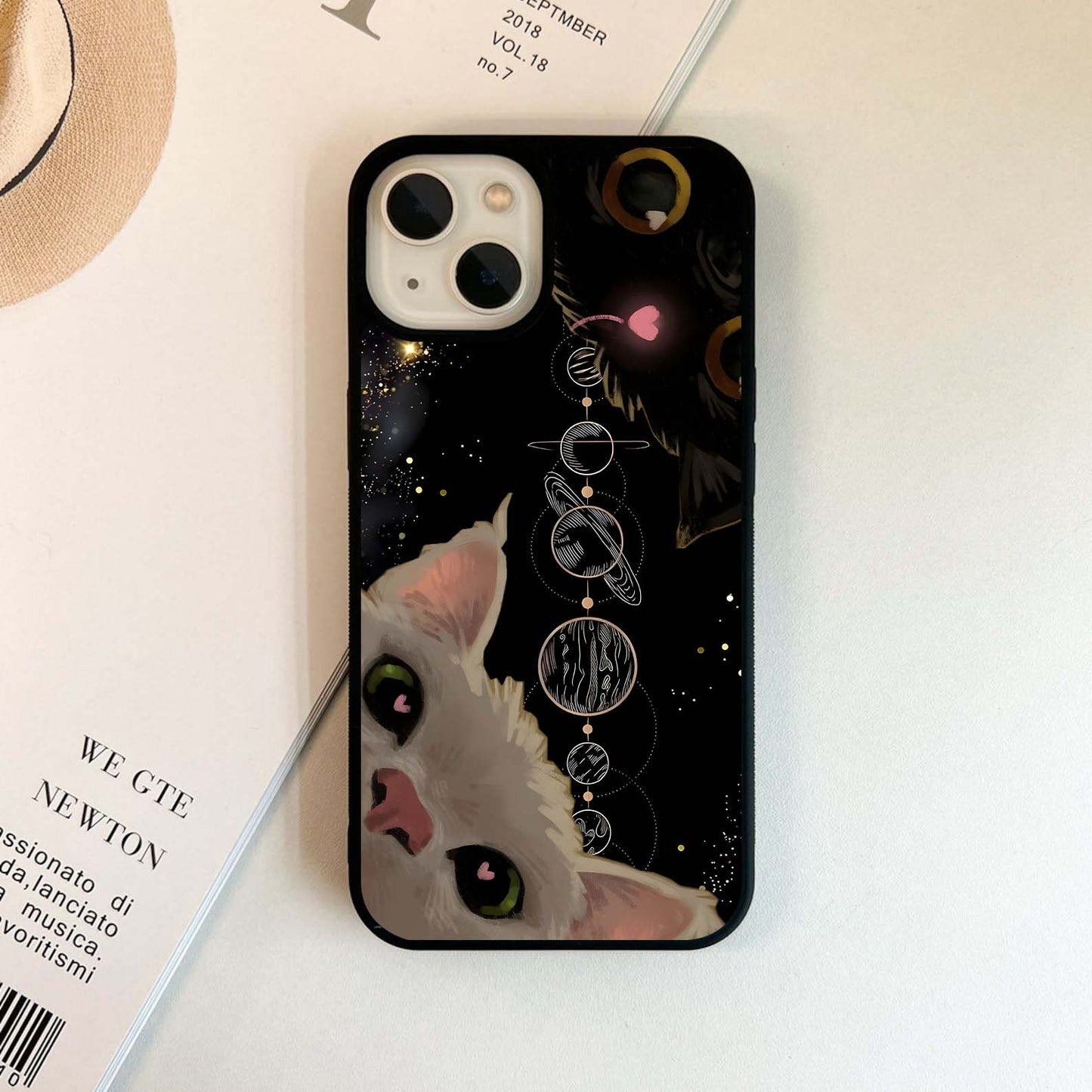 Galactic Cat Glass Case