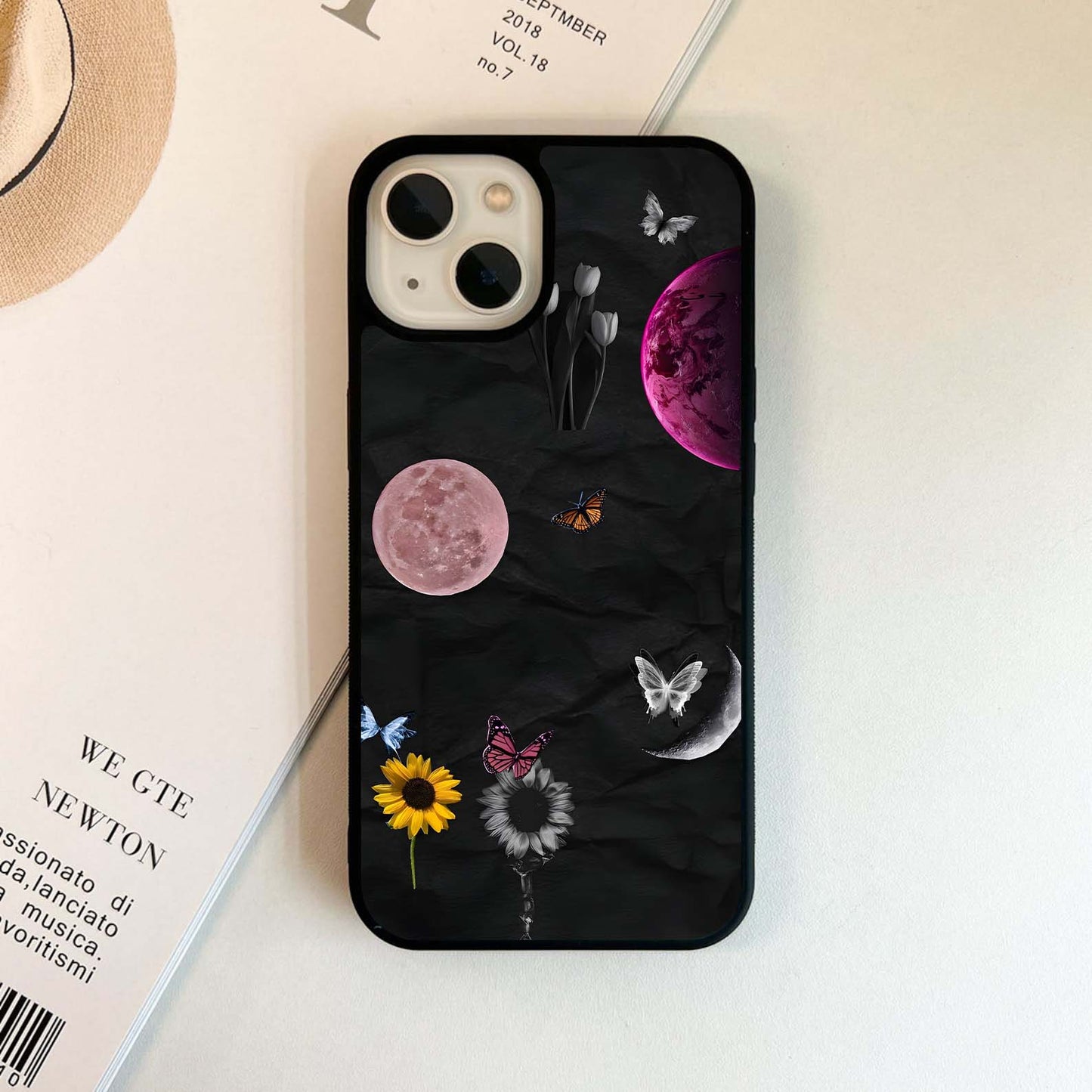 Cosmic Butterfly Bloom Glass Case