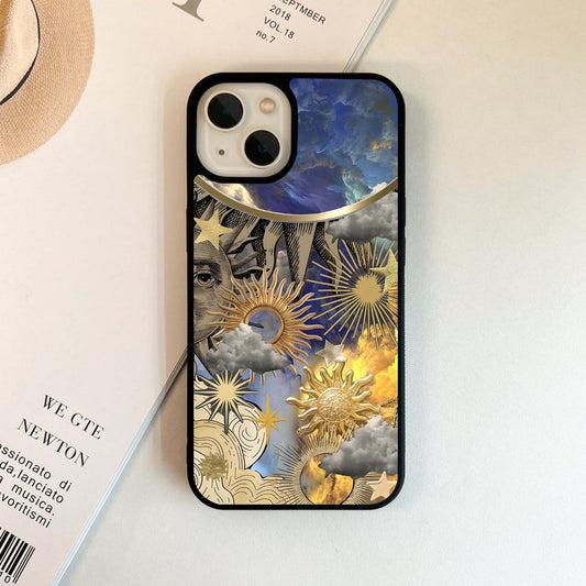 Boho Suns Aesthetic Glass Case
