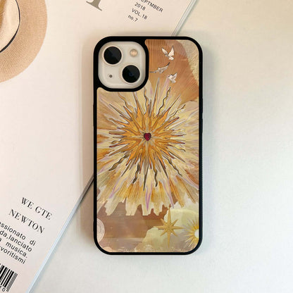 Peachy Silk Flow Glass Case