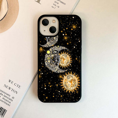 Dark Boho Moon Glass Case