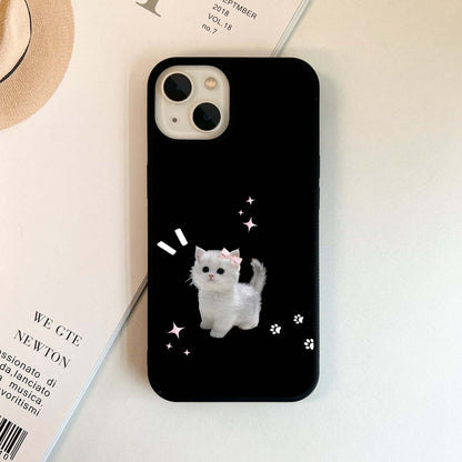 Cute Small Cat Glass Case