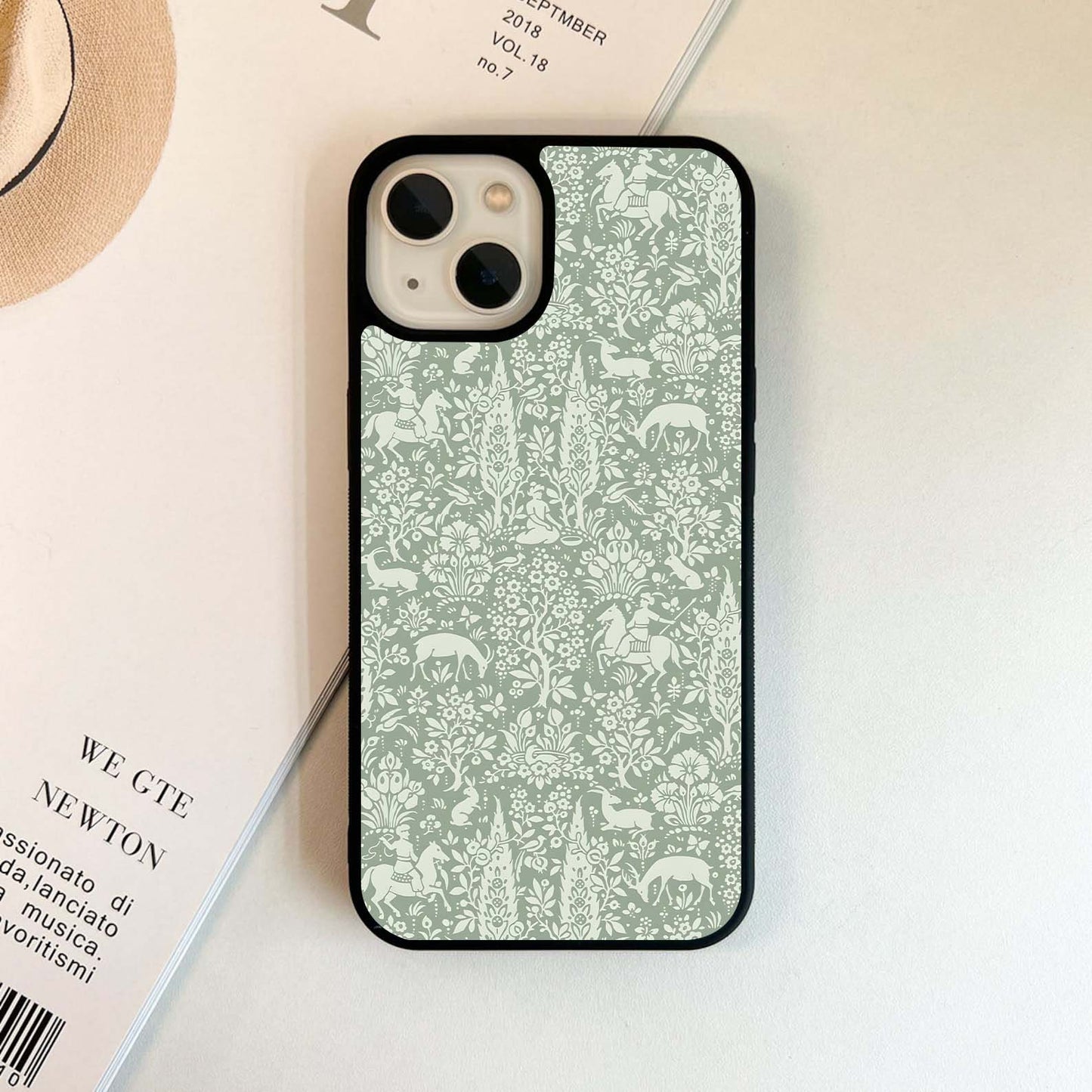 Timeless Forest Pattern Glass Case