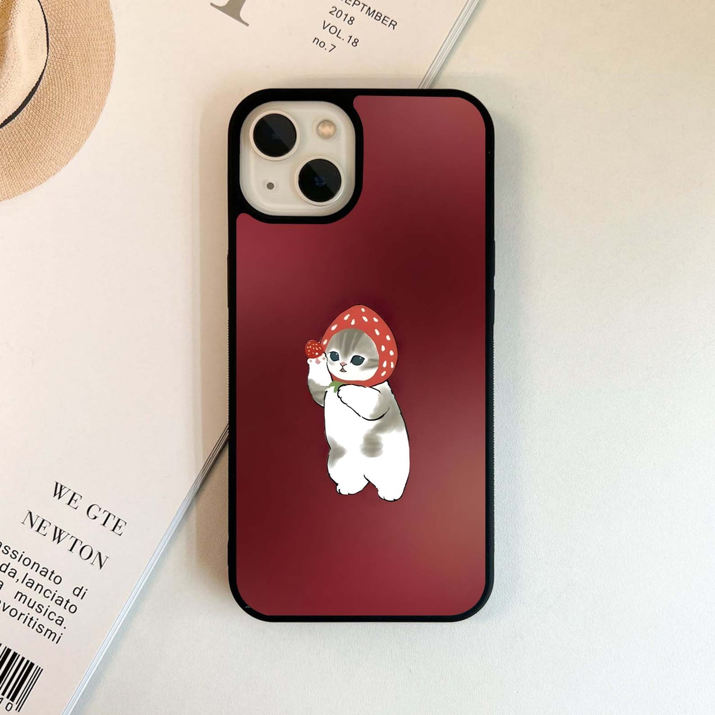 Dancing Cat Glass Case