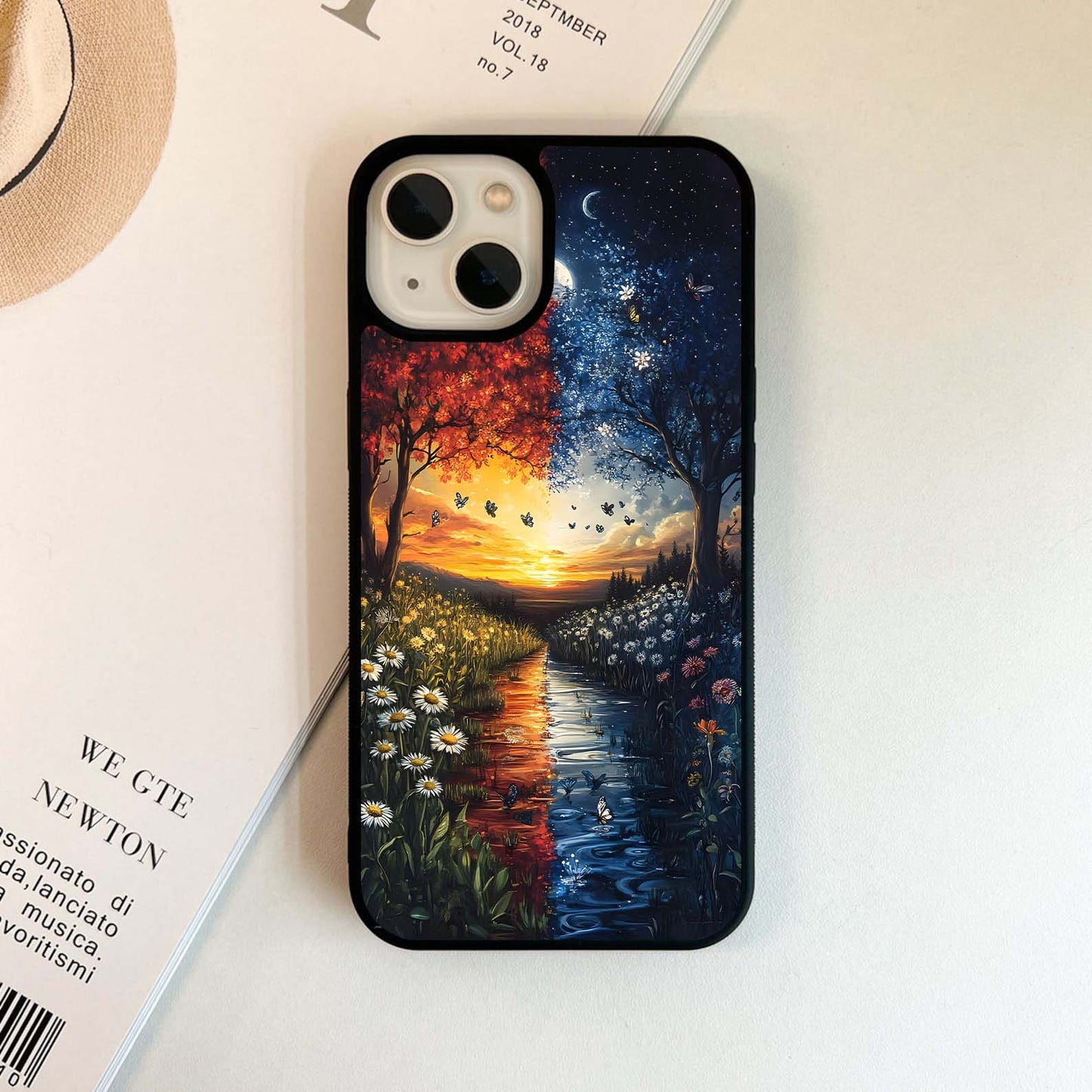 Double Shade Scenery Glass Case