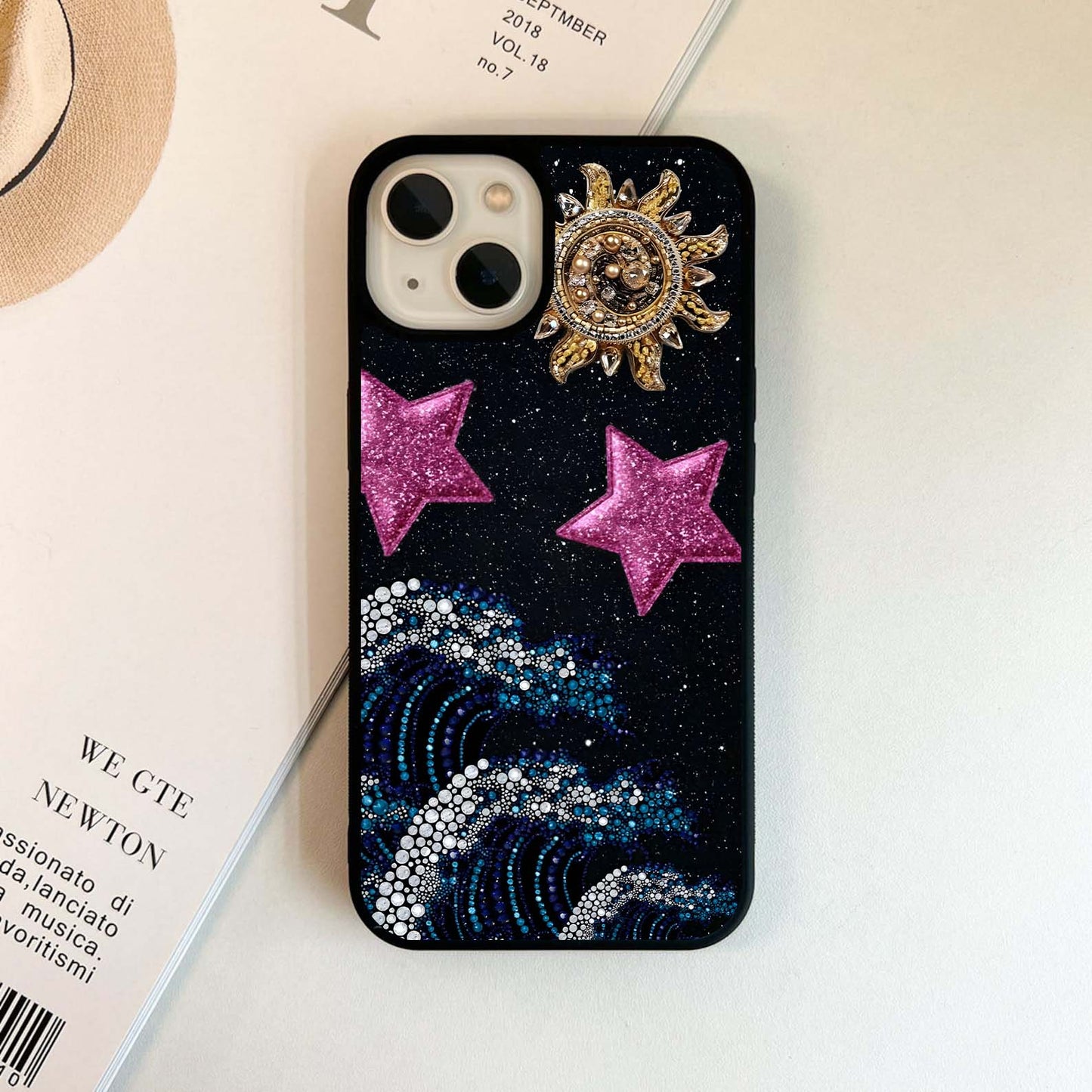 Stardust Wave Glitz Glass Case