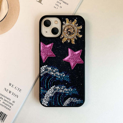 Stardust Wave Glitz Glass Case