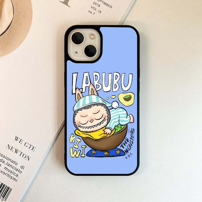 Lavender Background With Labubu Glass Case