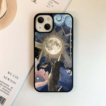 Space Moon Lover Glass Case