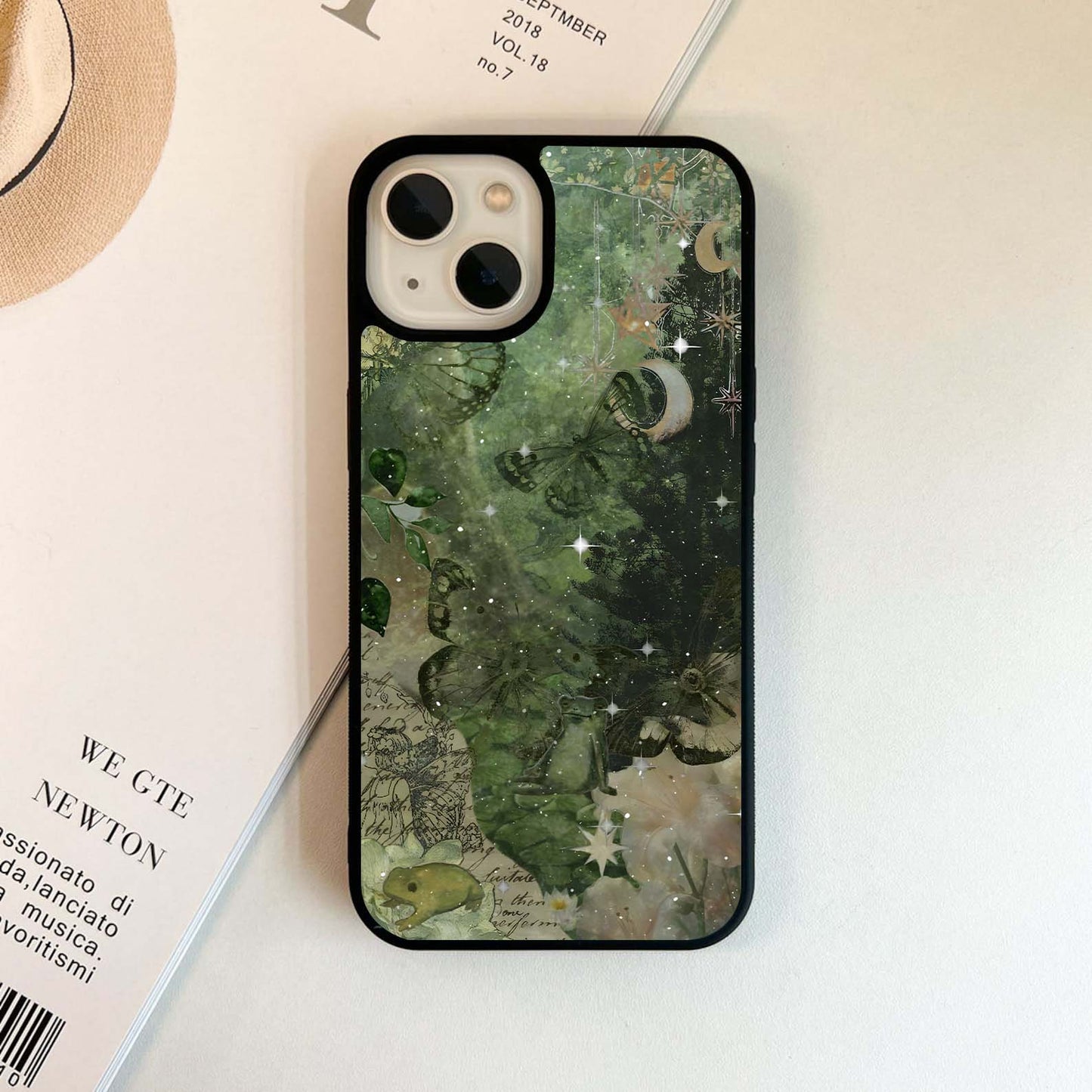 Aesthetic Green Mirage Glass Case