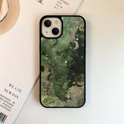 Aesthetic Green Mirage Glass Case