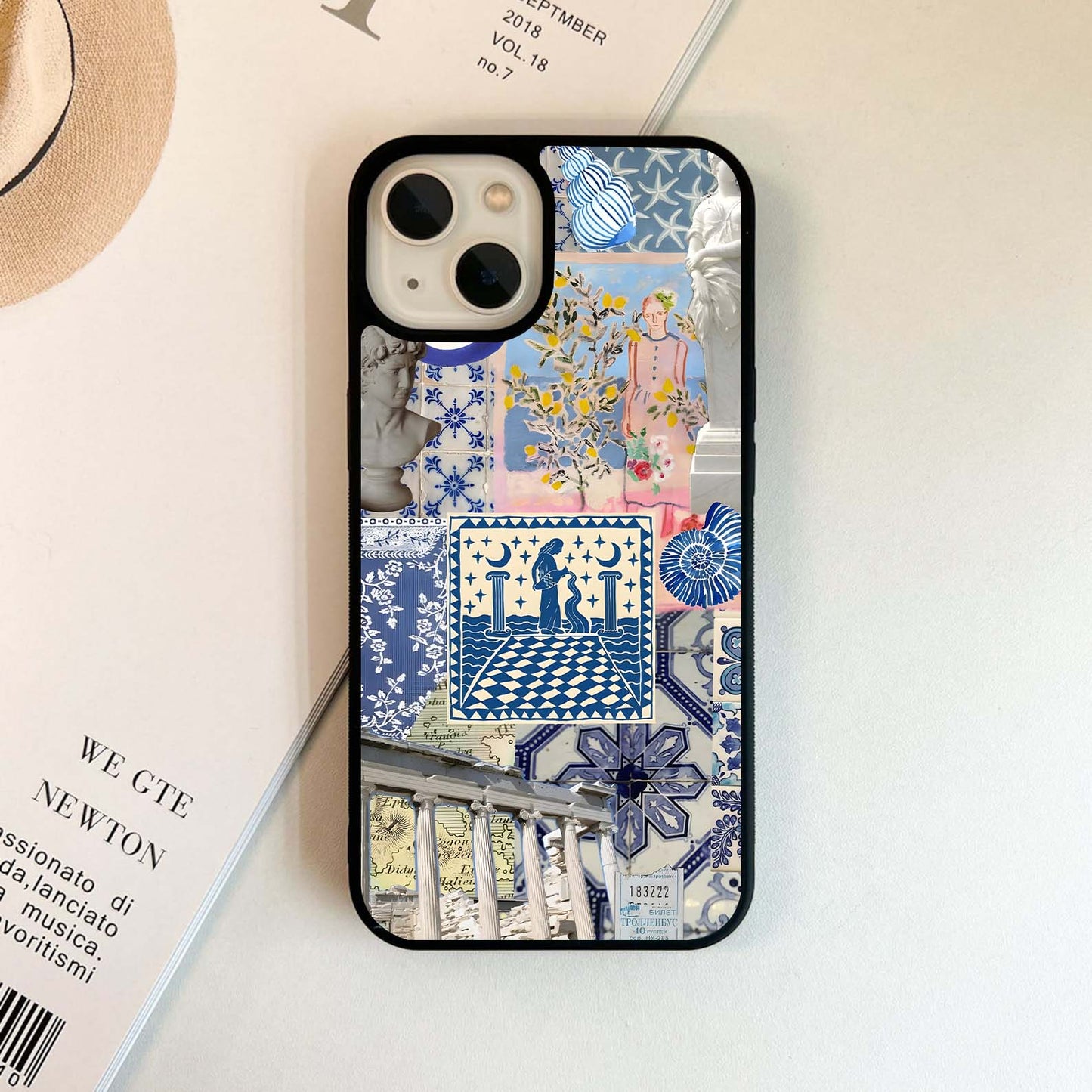 Aesthetic Evil Eye Scenery Glass Case