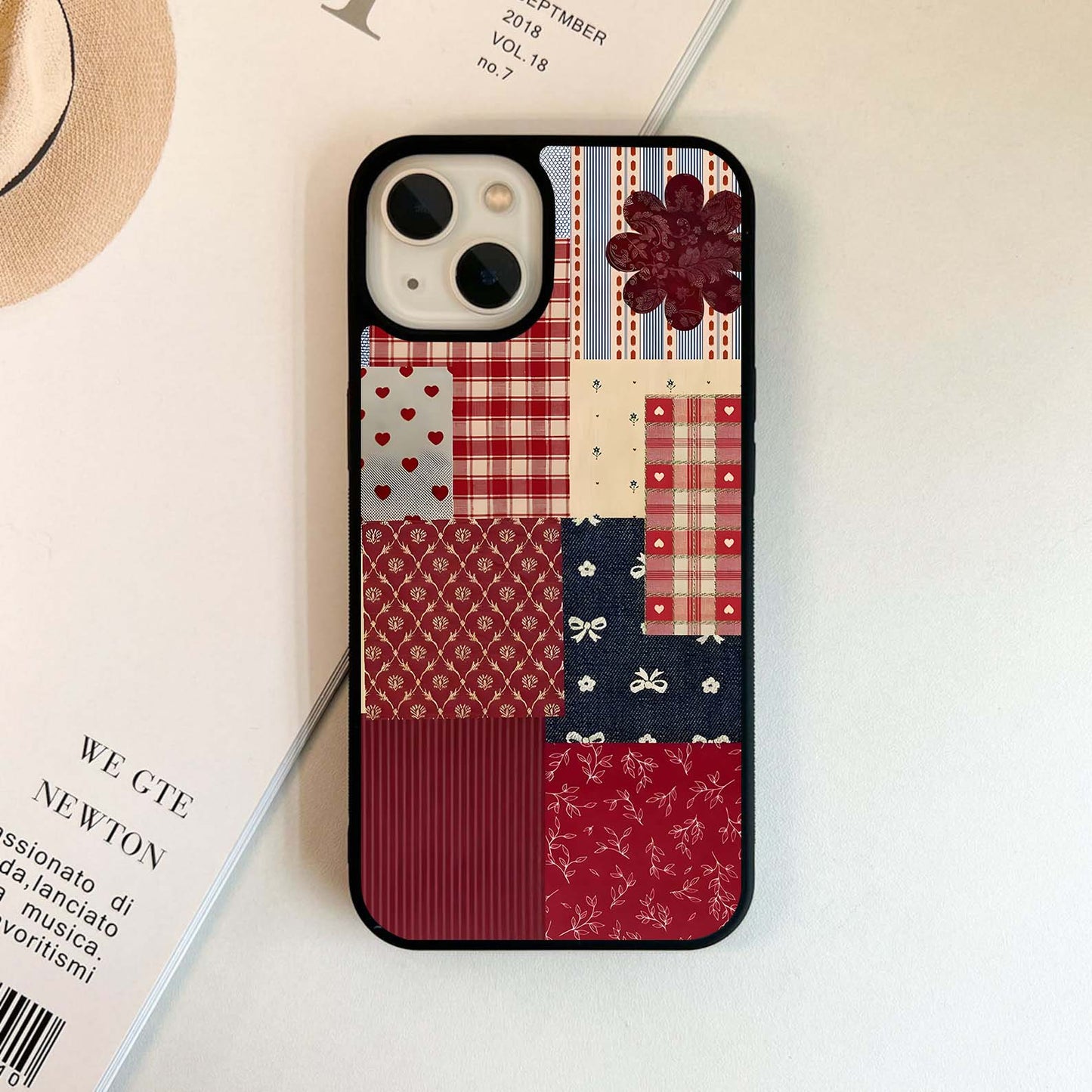 Vintage Quilt Vibe Glass Case