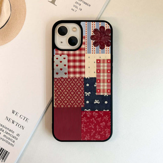 Vintage Quilt Vibe Glass Case