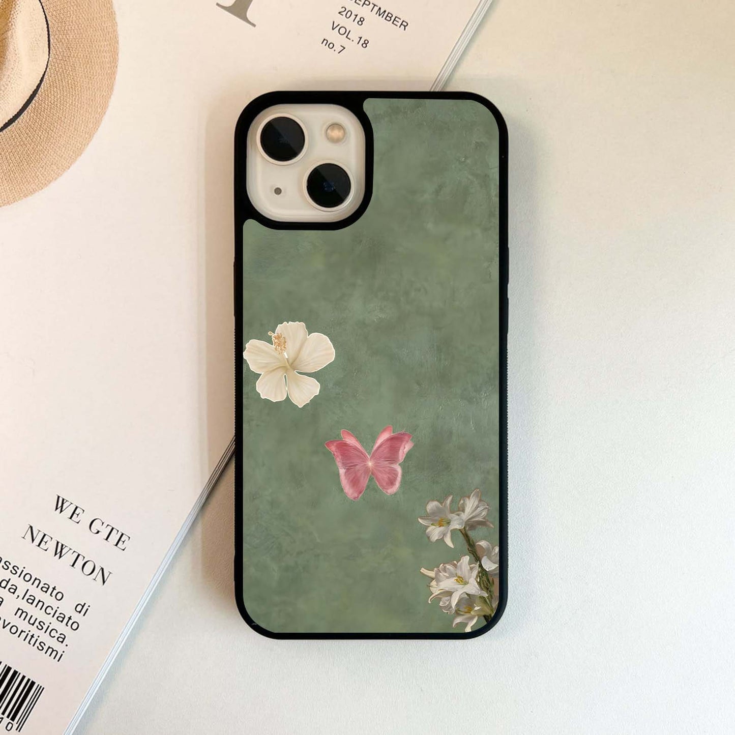 Serene Bloom Mist Glass Case