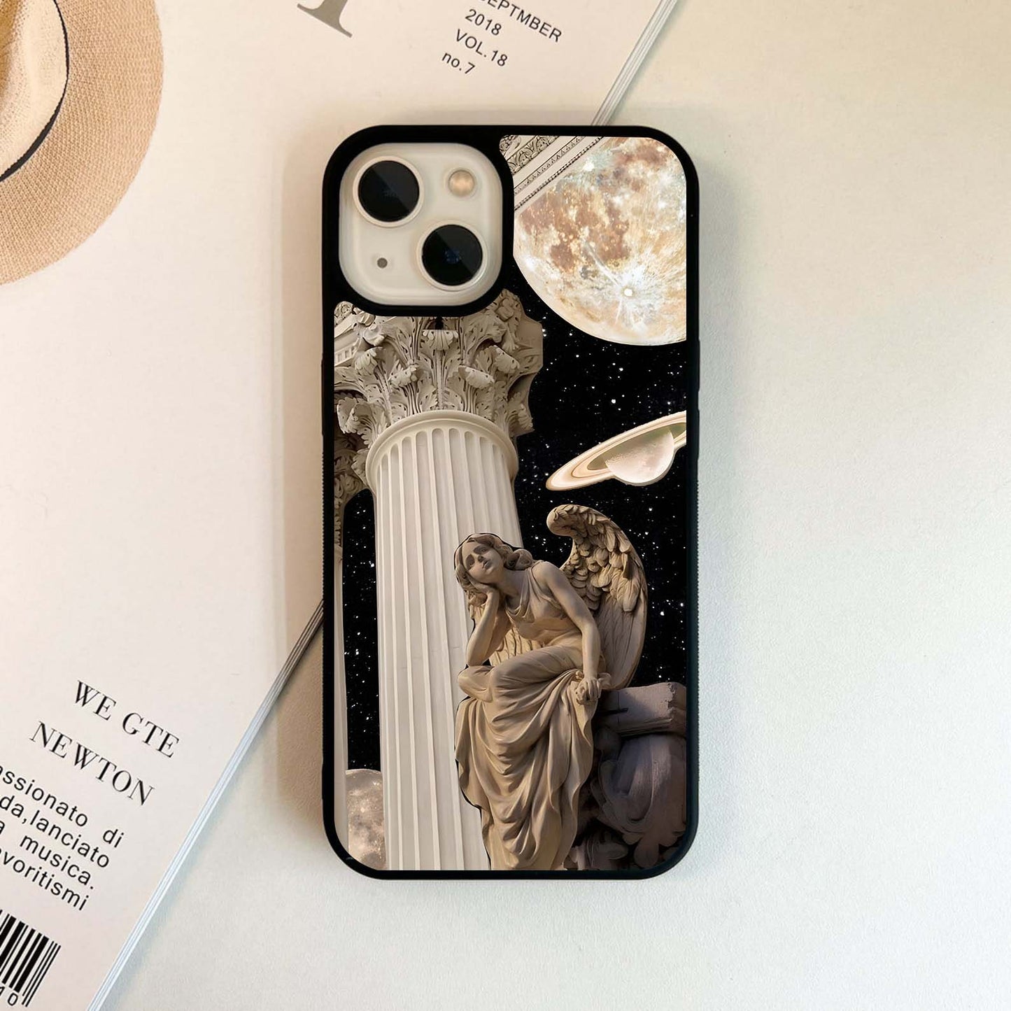 Moon Night Greece Glass Case