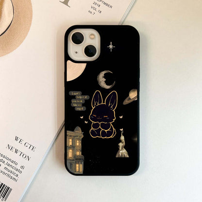 Lunar Bunny Angel Glass Case