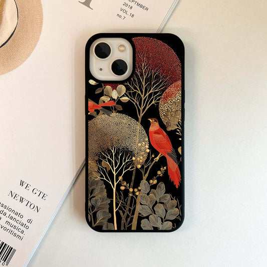 Golden Aviary Grove Glass Case