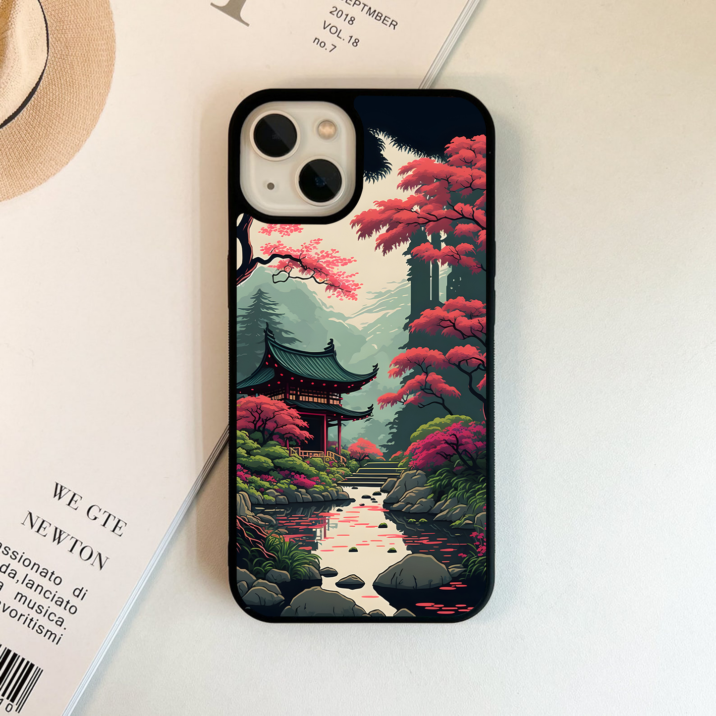 Crimson Temple View Glass Case