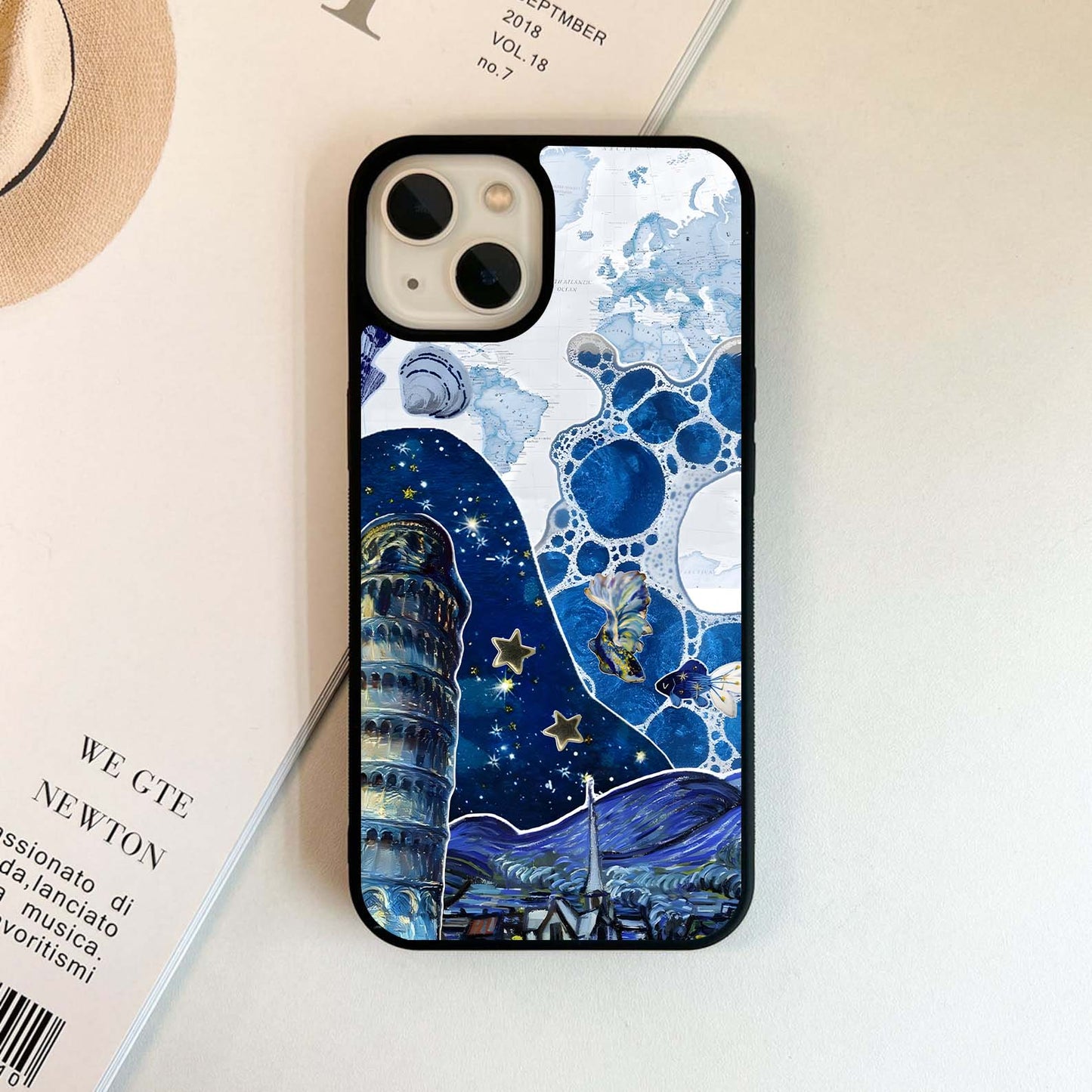 Cosmic Ocean Drift Glass Case