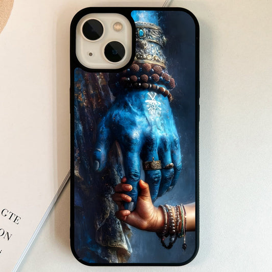 Shiva Hand Scene Glass Case