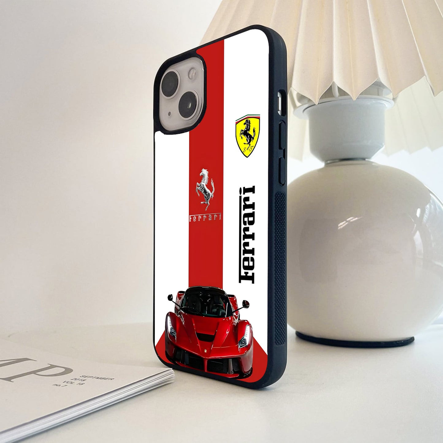 Ferrari Red Stripe Legacy Glass Case