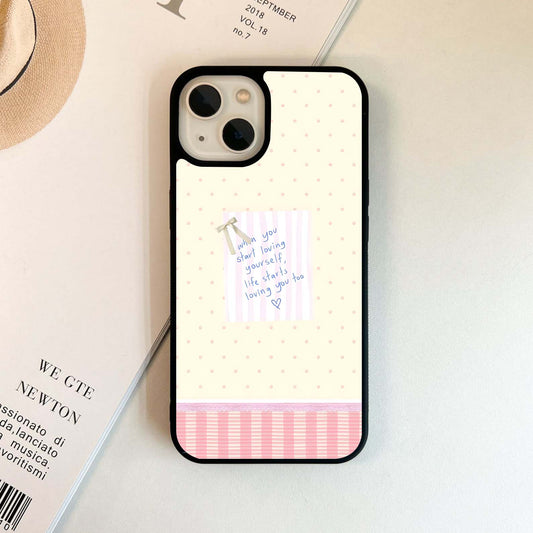 Loving Yourself Always Glass Case