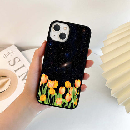 Cosmic Tulip Glow Glass Case