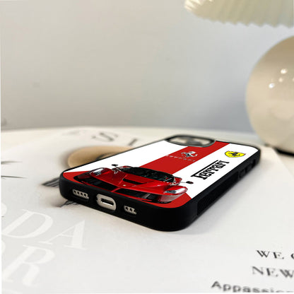 Ferrari Red Stripe Legacy Glass Case