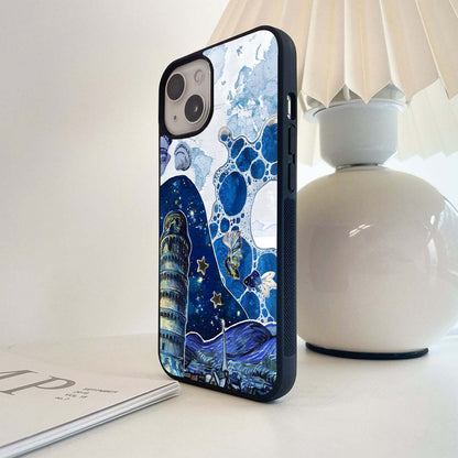 Cosmic Ocean Drift Glass Case